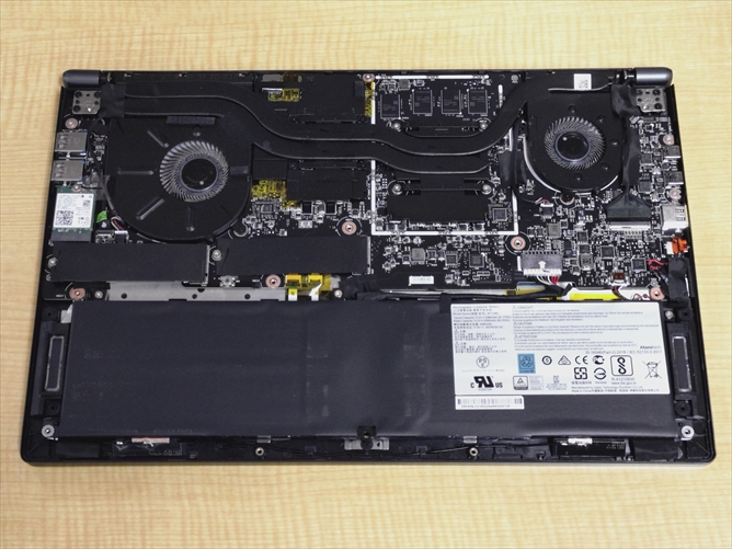 MSI Prestage 15 A12UD-096JP 裏カバー取り外し