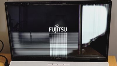画面表示不具合　富士通　AH77/D3　修理事例